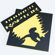 Bronco Raptor Edition Fender Abzeichen Heckklappe Emblem 3D -Abzeichen
 3