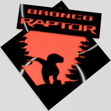 Bronco Raptor Edition Fender Abzeichen Heckklappe Emblem 3D -Abzeichen
 5