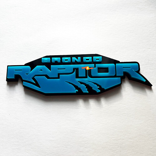 Bronco Raptor Edition Fender Abzeichen Heckklappe Emblem 3D Abzeichen 3
