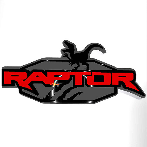 Raptor Power Truck Edition 3D Kotflügel-Emblem Heckklappen-Abzeichen