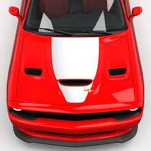 Haubenpapier Central Hemi Hood Blackout Vinyl -Aufkleber Aufkleber für Dodge Challenger
 2