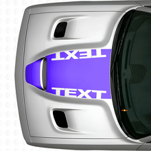 Custom Text Blackout Motorhaubenaufkleber für Dodge Challenger_2