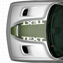 Custom Text Blackout Motorhaubenaufkleber für Dodge Challenger_3