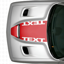 Custom Text Blackout Motorhaubenaufkleber für Dodge Challenger_4
