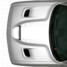 Custom Text Blackout Motorhaubenaufkleber für Dodge Challenger_5