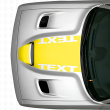 Custom Text Blackout Motorhaubenaufkleber für Dodge Challenger_6