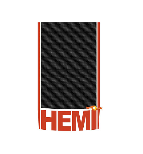 Hemi Carbon Vinyl Racing Hood Stripe Decal Aufkleber für Dodge Durango
