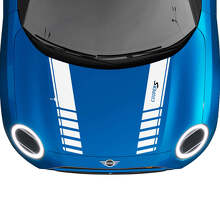 Motorhauben-Rennstreifen Rallye-Aufklebergrafiken für MINI Cooper S
 2