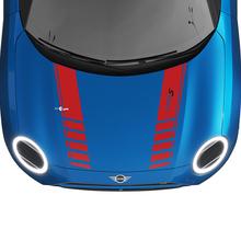 Hood Racing Stripes Rally Decal Grafikaufkleber für Mini Cooper S
 3