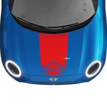 MINI Motorhaube Racing Zentrale Streifen Rallye Aufkleber Grafik für MINI Cooper
 3