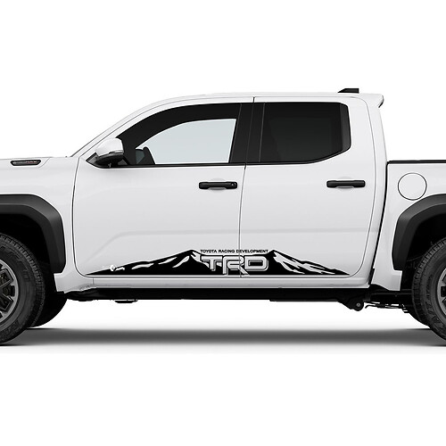 TRD Off Road Mountains Side Rocker Panel Decals Aufkleber für Toyota Tacoma 4. Gen 2
