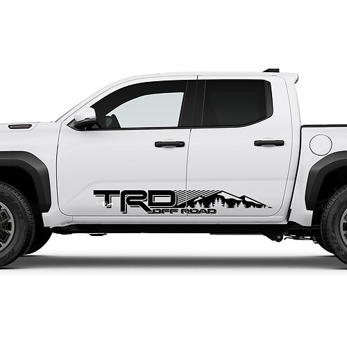 TRD Off Road Mountains Forest Side Rocker Panel Decals Aufkleber für Toyota Tacoma 4. Generation

