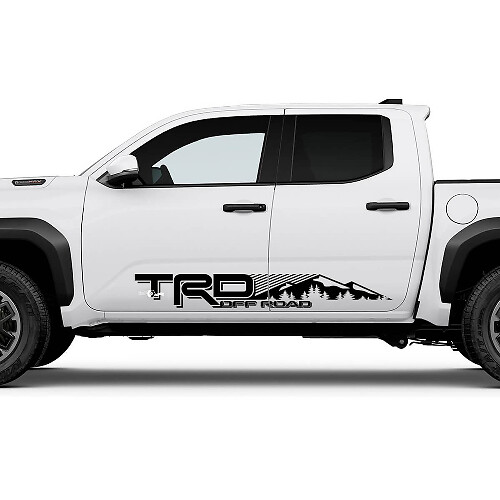 TRD Offroad Mountains Waldseite Rocker Panel Aufkleber für Toyota Tacoma 4. Generation
