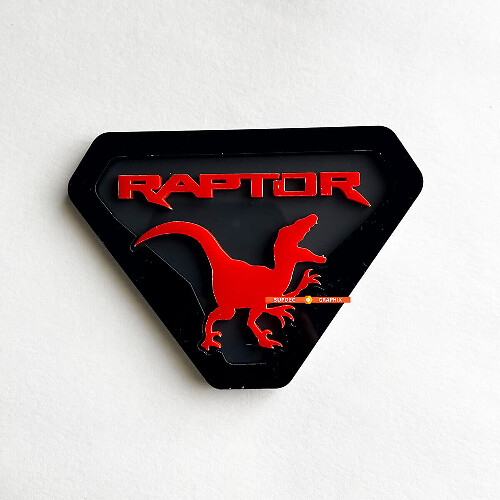 Kotflügelabzeichen Heckklappenemblem 3D-Abzeichen für Raptor Edition