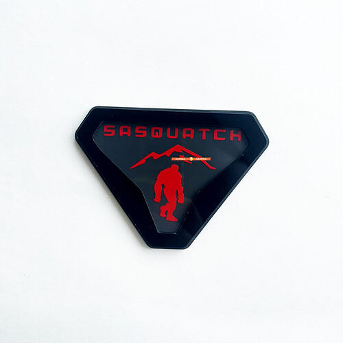Sasquatch Yeti Bigfoot Fender Abzeichen Heckklappe Emblem 3D Abzeichen
