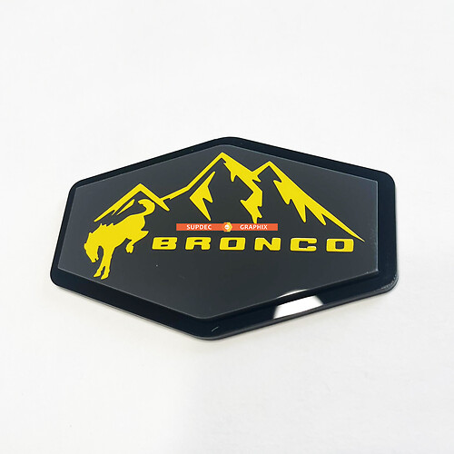 Bronco Edition Fender Abzeichen Heckklappe Emblem 3D Abzeichen
