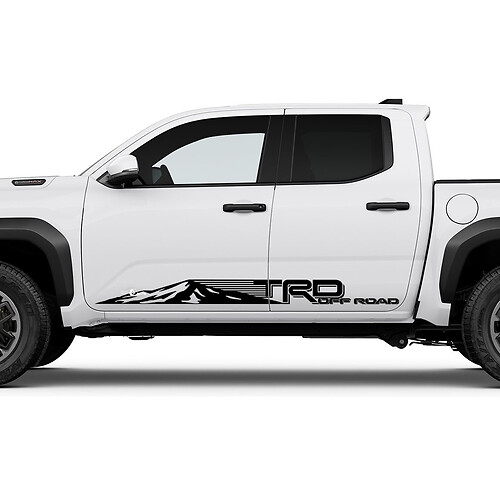 TRD Offstraße US Side Mountains Rocker Panel Decals Aufkleber für Toyota Tacoma 2

