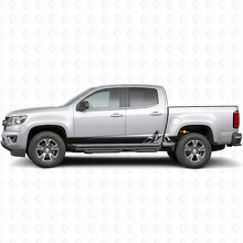 Geschichtete Peaks Tür- und Schwellerpaneel-Vinylstreifen für Chevrolet Colorado 2. Generation 2015-2022_2