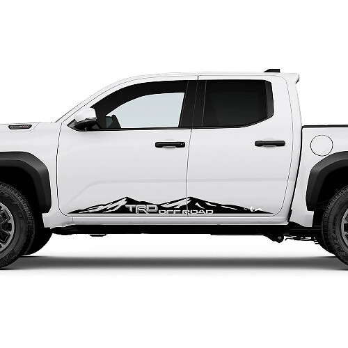 TRD Offstraße US Side Mountains Rocker Panel Decals Aufkleber für Toyota Tacoma 2
