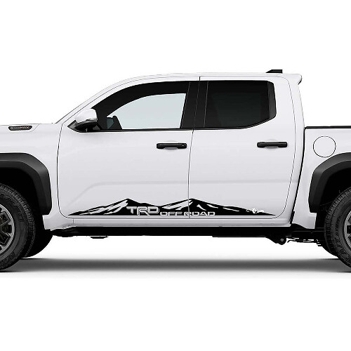 TRD Offstraße US Side Mountains Rocker Panel Decals Aufkleber für Toyota Tacoma 2
