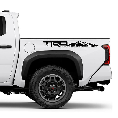 TRD Off Road Mountains Bettseite LKW Aufkleber für Toyota Tacoma
