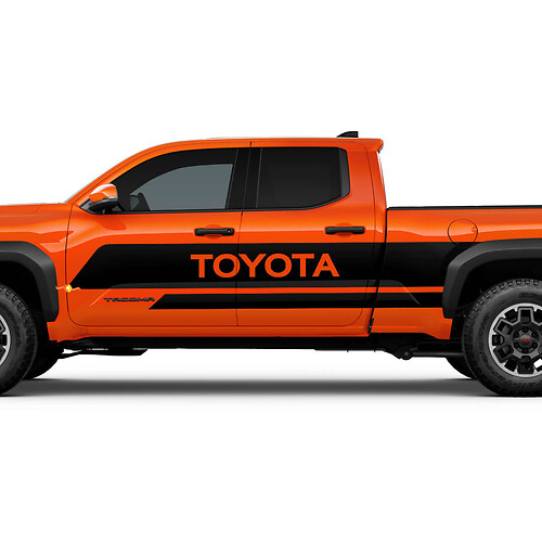 Türen Seitenstreifen -LKW -Aufkleber für Toyota Tacoma
