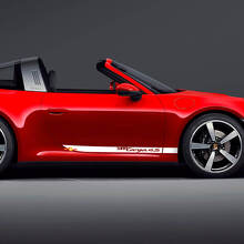 Seitenstreifen-Kit für Türen 911 Targa 4S Aufkleber für Porsche 911 Targa 4S
 2