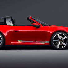 Seitenstreifen-Kit für Türen 911 Targa 4S Aufkleber für Porsche 911 Targa 4S
 3