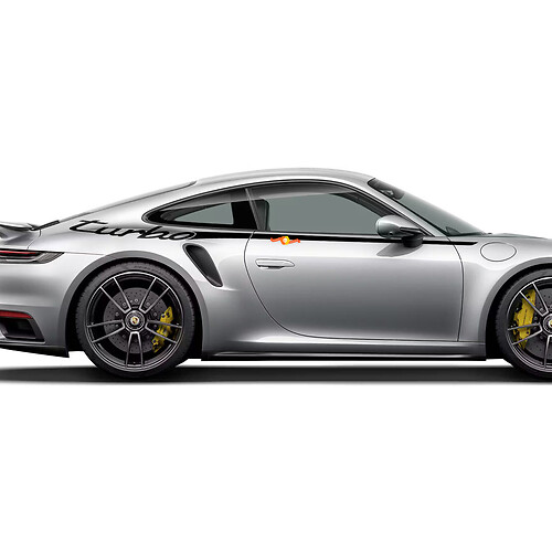 Seite 911 Turbo 50 Jahre Türen Stripes Kit Aufkleber für Porsche 911
