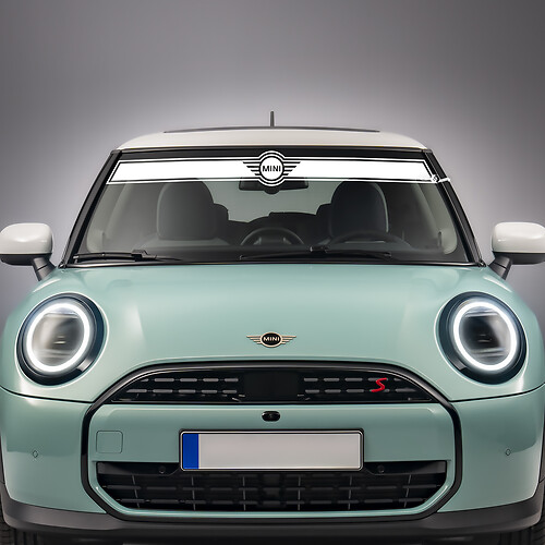 Windschutzscheibenstreifen Vinyl Graphics Decal Aufkleber für Mini Cooper S
