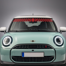Windschutzscheibe karierte Streifen -Vinyl -Grafik -Aufkleber für Mini Cooper S
 2