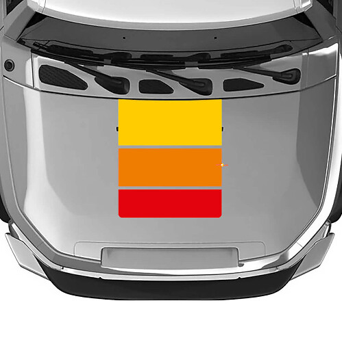 Heritage Style Streifen Motorhauben- und Seiten-Vinylaufkleber-Set für Toyota FJ Cruiser