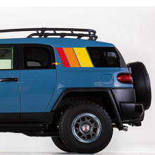 Heritage Style Streifen Motorhauben- und Seiten-Vinylaufkleber-Set für Toyota FJ Cruiser_2