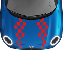 Haubenkarschen Streifen Mini Cooper Vinyl Graphics Aufkleber für Mini Cooper
 3