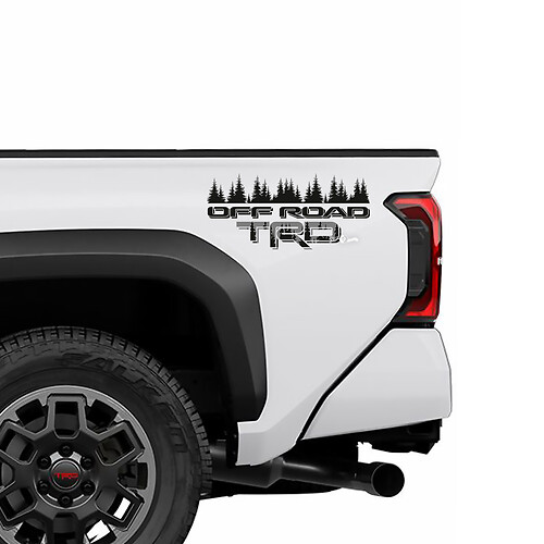 TRD -Off -Straßentüren Seiten Nachtbäume LKW -Aufkleber Aufkleber für Toyota Tacoma 4. Generation
