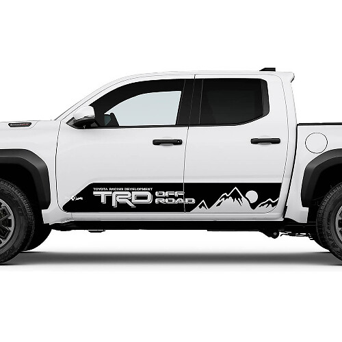 TRD Off Road Side Mountains Sun Rocker Panel Decals Aufkleber für Toyota Tacoma
