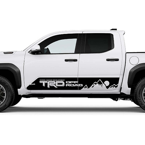 TRD Off Road Side Mountains Sun Rocker Panel Decals Aufkleber für Toyota Tacoma
