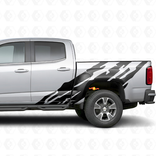 Gezackte Tür- & Seitenwand-Vinylstreifen für Chevrolet Colorado 2. Generation 2015-2022