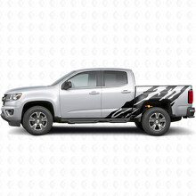 Gezackte Tür- & Seitenwand-Vinylstreifen für Chevrolet Colorado 2. Generation 2015-2022_2