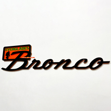Bronco Everglades Fender Abzeichen Heckklappe Emblem 3D Abzeichen Schwarz gegen Orange
 2