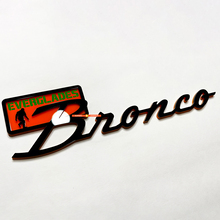Bronco Everglades Fender Abzeichen Heckklappe Emblem 3D Abzeichen Schwarz gegen Orange
 4
