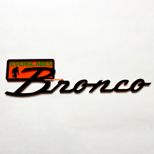 Bronco Everglades Fender Abzeichen Heckklappe Emblem 3D Abzeichen Schwarz gegen Orange
 5