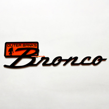 Bronco Everglades Fender Abzeichen Heckklappe Emblem 3D Abzeichen Schwarz gegen Orange
 5