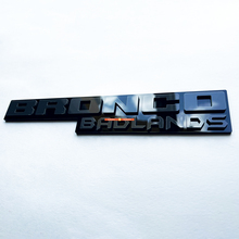 Fender Abzeichen Heckklappe Emblem 3D Abzeichen Schwarz gegen Grau für Bronco Badlands
 4