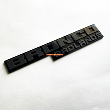 Fender Abzeichen Heckklappe Emblem 3D Abzeichen Schwarz gegen Grau für Bronco Badlands
 9