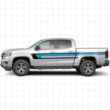 Retro Oberer Fensterrahmen Tür- & Seitenteilverkleidungsstreifen aus Vinyl für Chevrolet Colorado 2. Generation 2015-2022_2