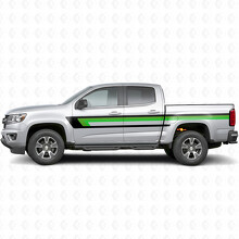 Retro Oberer Fensterrahmen Tür- & Seitenteilverkleidungsstreifen aus Vinyl für Chevrolet Colorado 2. Generation 2015-2022_3
