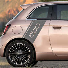 Heck -Kotflügelstreifen -Aufkleber -Seitengrafikstreifen für Fiat 500
 2