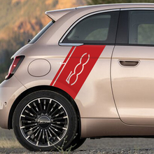 Heck -Kotflügelstreifen -Aufkleber -Seitengrafikstreifen für Fiat 500
 3