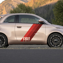 Türflagge Streifen -Aufkleber -Seitengrafikstreifen für Fiat 500
 3